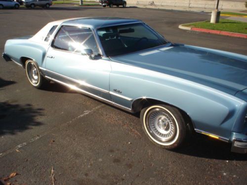 1977 chevy monte carlo-24,574 garage kept california one owner miles