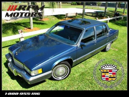 1990 cadillac fleetwood 49k miles w/sunroof white wall tires clean carfax