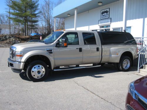 2008 ford f-450 4x4 super duty lariat crew cab pickup 6.4l diesel