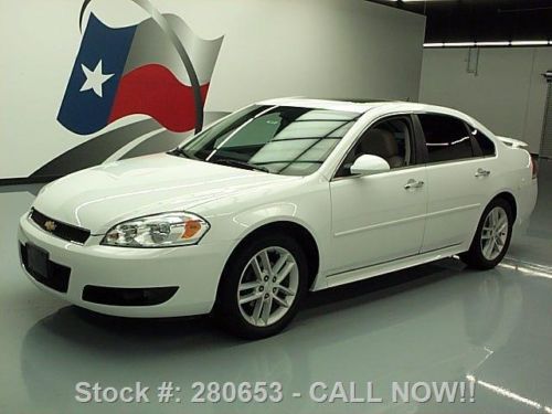 2012 chevy impala ltz sunroof htd leather spoiler 48k!! texas direct auto