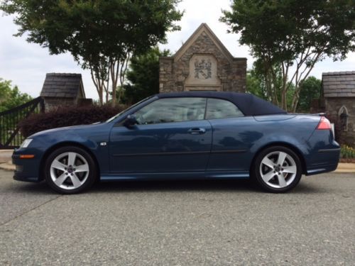 2006 saab 9-3 aero convertible blue/blue 88k nice!!!