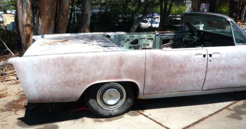 1965 lincoln continental convertible--partially restored--many new parts