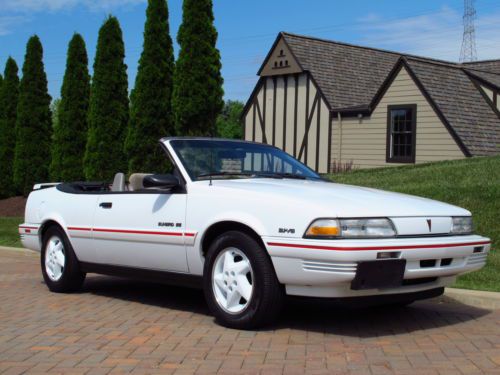 1993 pontiac sunbird se convertible v6, nicest one left, only 89,000 mi