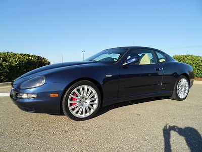 2002 maserati cambiocorsa coupe blu nettuno on ivory nav southern car