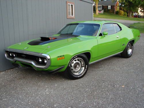 1971 plymouth gtx 440 6-pack, auto, air grabber, sassy grass green, show car!!!