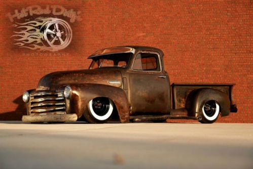 1950 chevy 3100 hot rod rat pickup truck patina shop air ride bagged c10 hotrod