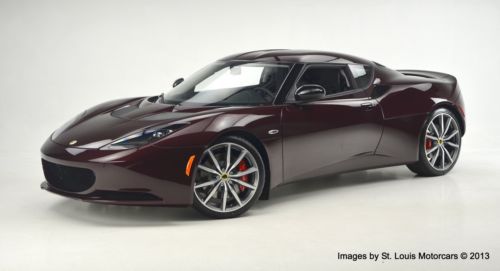 New 2013 lotus evora s ips 2+2 red velvet &amp; ebony factory warranty new quick!