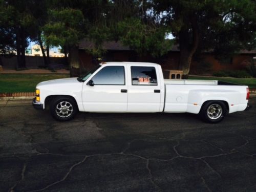 00&#039; chevy silverado 3500 (1 ton) quad cab lwb dually truck excellent condition