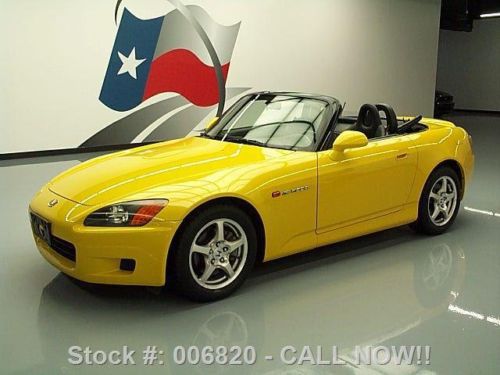 2003 honda s2000 convertible 6-spd leather xenons 36k texas direct auto