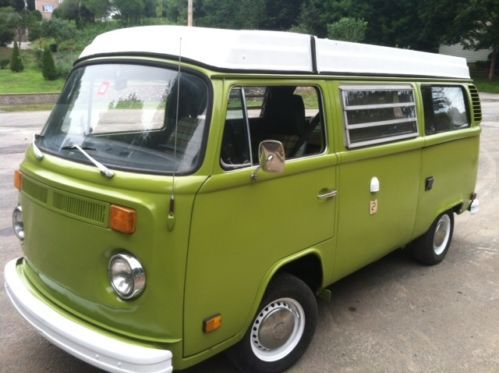 1977 vw westfalia bus pop top camper!  westy type 2