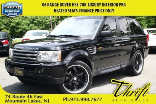 06 range rover hse-70k-luxury interior pkg-heated seats-finance price only