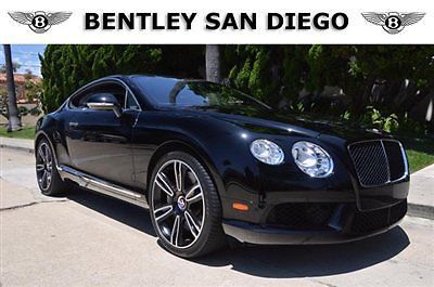 2013 bentley gt coupe v8. black over black. 5k miles. bentley san diego.