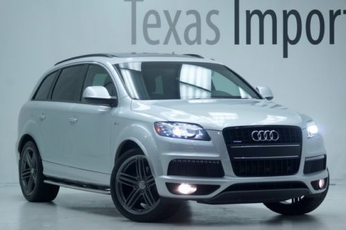 2013 q7,3.0t awd s line prestige,3rd row,panoramic,11k miles,1.49% financing