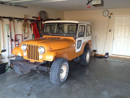 1972 jeep cj5, butterscotch gold, 232cu inline 6, 4 speed, w/hard top