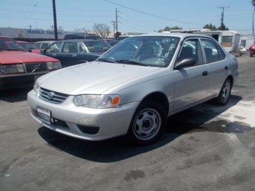 2001 toyota corolla, no reserve