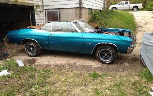 1972 big block chevelle convertible ss (clone)