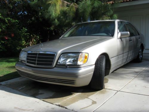 1995 mercedes s500, chrome wheels, strong engine - as is &amp; where is