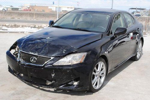 07 lexus is250 damaged rebuilder fixer low miles luxurious sedan export welcome!