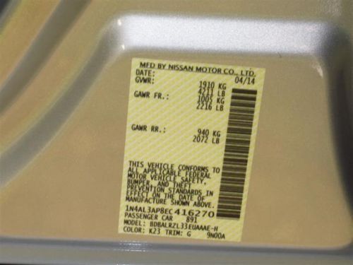 2014 Nissan Altima 2.5 S, US $20,316.00, image 7