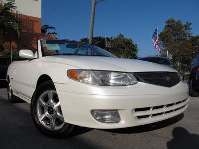 01 solara camry convertible wood trim leather v6 power top florida carfax 00 02