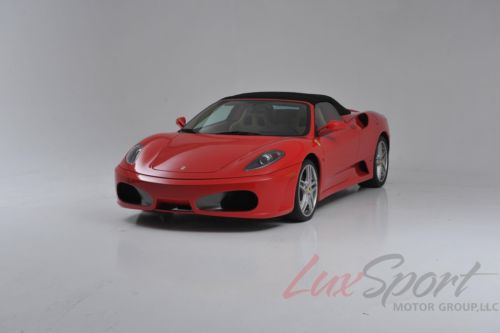 2005 ferrari f430 spider red/tan racing seats f1 trans new clutch fully serviced