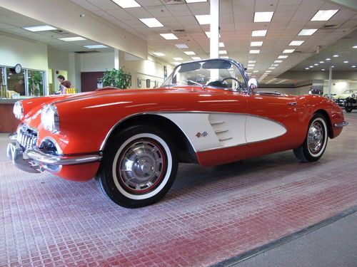 1959 chevrolet corvette convertible - rebuilt 283 cid / 4 speed - soft &amp; hardtop