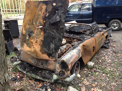 1957 ford thunderbird e car 312 v8 number matching 47,000 orginal mile barn fire