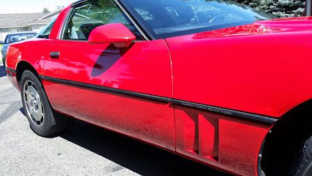1985 Red Corvette 14,000 miles 2 owners garage kept runs, drives, looks near new, image 2