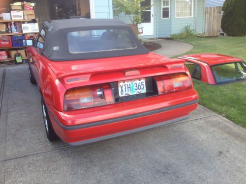 1991 mercury capri xr2 convertible 2-door 1.6l