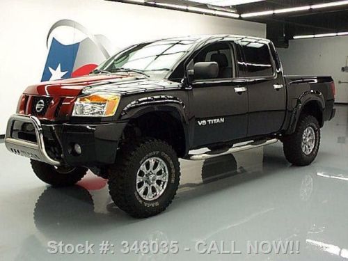 2008 nissan titan crew 4x4 lifted 5.6 fender flares 45k texas direct auto