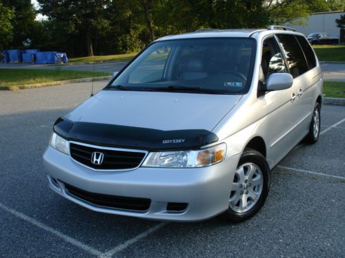 2003 honda odyssey ex-l leather dvd 1 owner clean carfax