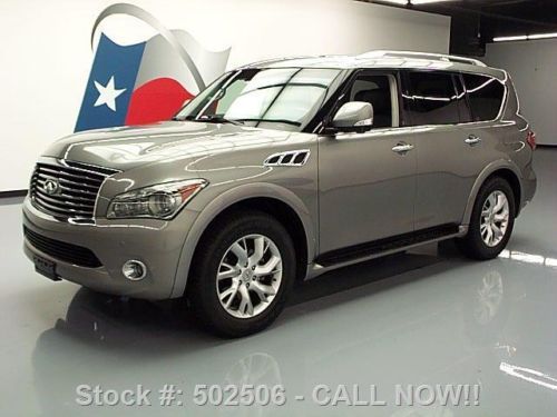 2011 infiniti qx56 theater sunroof nav dvd rear cam 62k texas direct auto