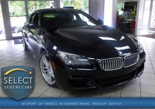 1 owner 650i gran coupe m sport pkg 20 m whls comfort access hud new tires black