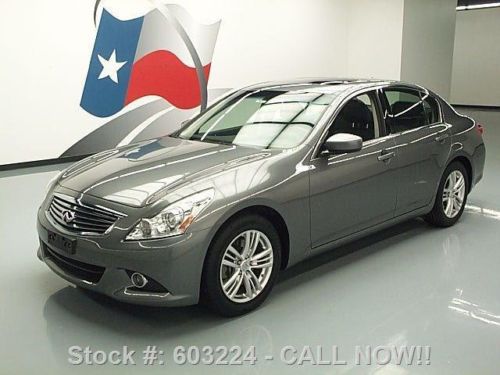 2011 infiniti g25 sedan auto sunroof htd leather 48k mi texas direct auto