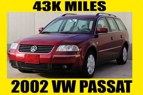 2002 vw passat v6, 43k miles, clean tx title,rust free,warranty