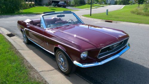 1968 ford mustang base convertible 2-door 3.3l