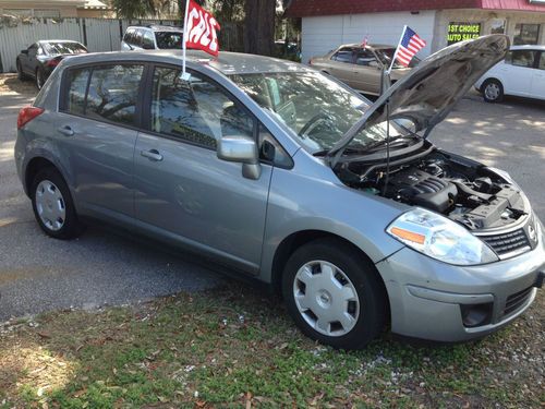 2008 gray nissan versa s hatchback 4-door 1.8l great value