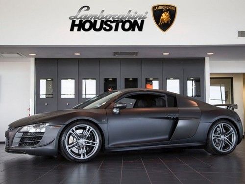 2012 audi r8 gt v10 r-tronic matte black wrap nav