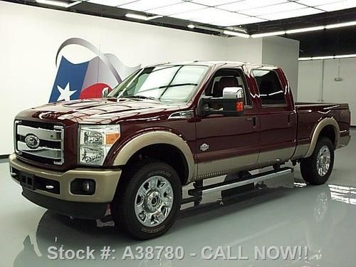 2012 ford f250 king ranch 4x4 diesel sunroof nav 25k mi texas direct auto