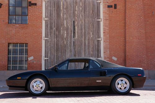 1992 ferrari mondial t cabriolet triple black 348 conv 5speed one owner serviced