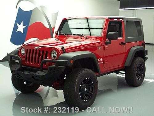 2007 jeep wrangler x hard top 4x4 lift 6-spd 41k miles texas direct auto