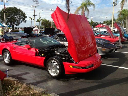 1994 corvette red convertible - easy ncrs top flight