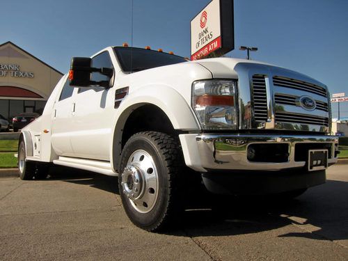 2008 ford f550 crew cab lariat regency conversion 4x4, navigation, hauler bed!