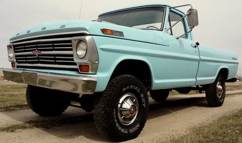 Original rare classic 1967 ford f-100 4x4, 4-speed manual, california truck