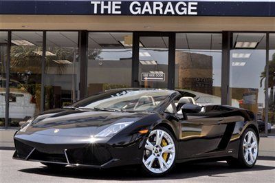 2010 lamborghini gallardo lp560-4 spyder 552hp 5.2l v10 e-gear, nero, only 2k!!!