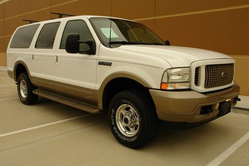 03 ford excursion eddie bauer legendary 7.3l diesel 4wd tv dvd one owner