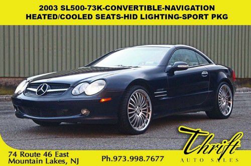 03 sl500-73k-convertible-navigation-heated/cooled seats-hid lighting-sport pkg