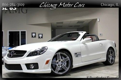 2011 mercedes benz sl63 amg one owner! p1 premium pano roof parktronic airscarf!