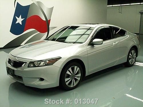 2009 honda accord ex-l coupe heated leather sunroof 46k texas direct auto