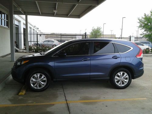 2012 honda cr-v ex-l - factory navigation, leather, moonroof, original tx owner